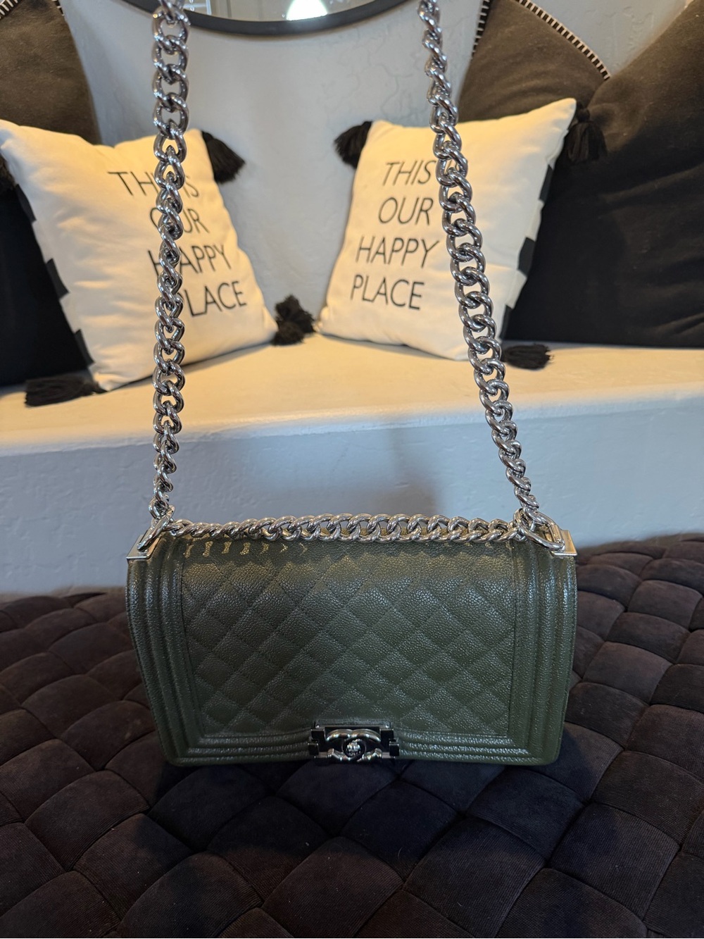 INSPIRED Quilted Bag with Convertible Chain Straps - Picture 13 of 13